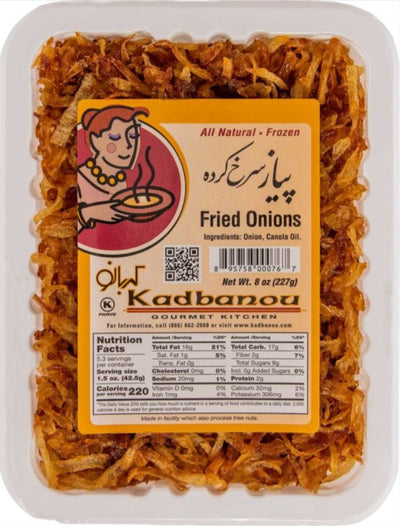 Kadbanou Fried Onions Frozen 8 oz - Shiraz Kitchen