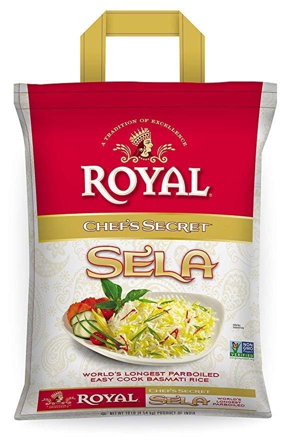 Royal Chef&#39;s Secret Sela Basmati Rice - 10 lb. - Shiraz Kitchen