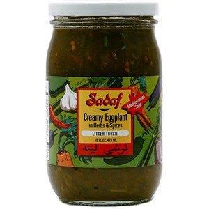 Sadaf Creamy Eggplant - Litteh Torshi 16fl.OZ - Shiraz Kitchen