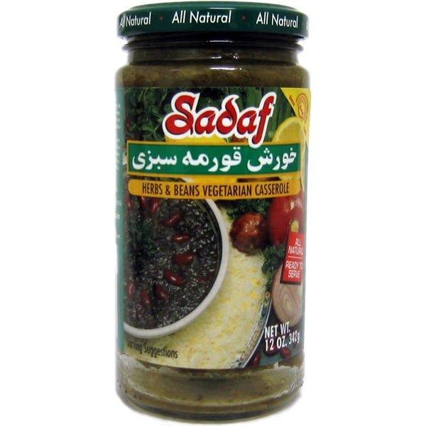 Sadaf Khoresh Ghormeh Sabzi | Herb &amp; Bean Stew in Jar - 12 oz. - Shiraz Kitchen