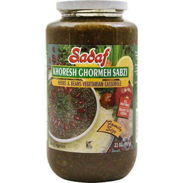 Sadaf Khoresh Ghormeh Sabzi Herbs &amp; Beans Casserole 32 OZ - Shiraz Kitchen