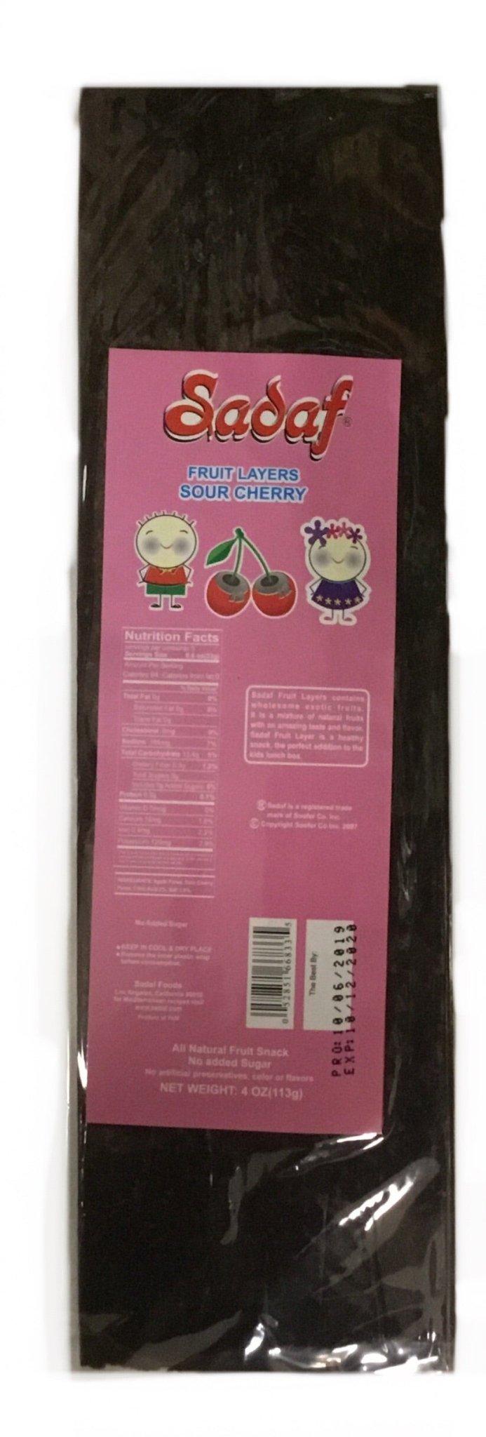 Sadaf Sour Cherry Fruit Layer - Lavashak (Lavoshak) 4 oz - Shiraz Kitchen