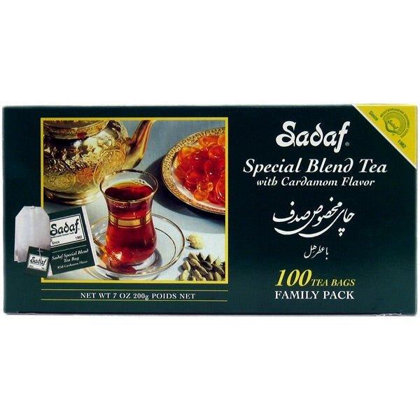 Sadaf Special Blend Tea with Cardamom | Paper Tea Bags | Family Pack - 100 count - Shiraz Kitchen