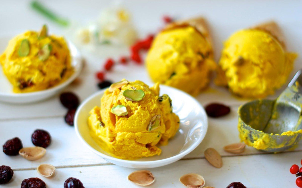 Saffron Ice Cream - Shiraz Kitchen